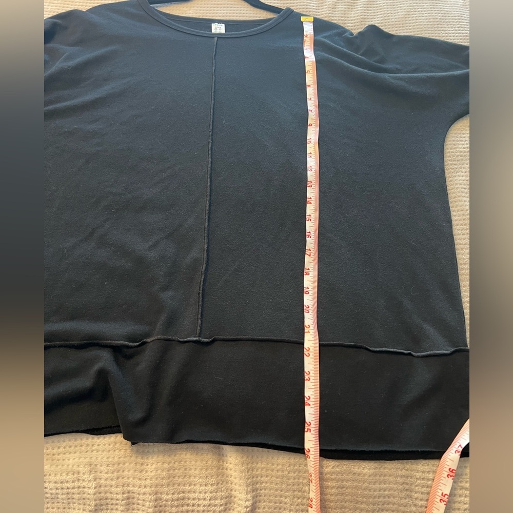 Spanx Women's Black Pullover Sweatshirt Medium NWOT Cozy - Picture 7 of 7